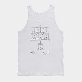 Brewing Beer and Ale Vintage Patent Hand Drawing Tank Top